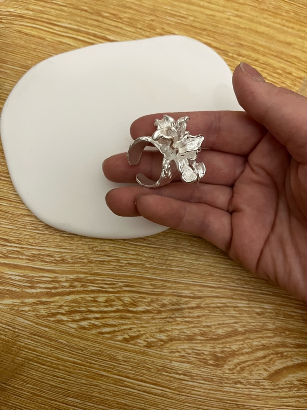 Floral Statement Handmade Ring - Picture 9 of 11